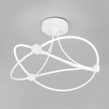 Потолочная люстра Wi-Fi Eurosvet Petto 90246/6 белый Smart (LED, 220V, управление смартфоном, голосовое управление, умный дом - Minimir Home)