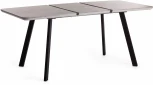 Стол обеденный NELSON МДФ/ЛДСП/металл, 128-170х80х75 см, Бетон/Черный Tetchair 18994