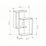 Полка фигурная LEVE PARANOID SHELF
