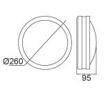 Настенный светильник уличный Oasis Light 3362