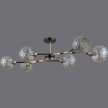 Потолочная люстра на штанге ILLUMICO IL0253-6CSQ-79 BK AB (220V)