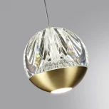 Подвесной светильник Odeon Light Sono 5101/5L под латунь/прозрачный/акрил "2 в 1" LED 5W 4000K (220V, на проводе, шар)