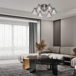 Потолочная люстра Escada Adonis 659/6PL Black (220V)