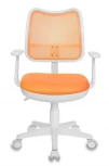 Кресло детское Бюрократ Ch-W797 оранжевый сиденье оранжевый TW-96-1 сетка/ткань крестовина пластик пластик белый