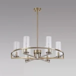 Потолочная люстра на штанге iLamp Evolution 6806-6 QGD (220V, круглые)