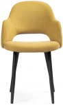 Стул Гутрид прошивка ромбы сзади горчичный / черный 502727 Woodville