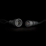 Гирлянда Нить 10м Экстра Тепло-Белая 24В, 75 LED, Провод Черный Каучук, IP65