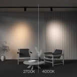 Трековый светильник трехфазный 15W 220V Maytoni Alfa TR199-3-15W2.7K-M-B (LED, круглые)