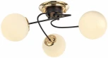 Потолочная люстра Arte Milano Neapolis-76408 276408/3 BK/GD (220V, шар)