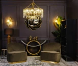 Подвесная люстра Garda Decor K2KG1102P-8A (220V, подвески, на цепи)