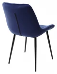 Стул ХОФМАН, цвет H-60 Темно-синий, велюр / черный каркас