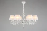 Подвесная люстра Bantine OML-53213-08 (220V, хрусталь, подвески, на цепи)