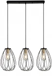 Подвесной светильник Barrie 10180/3S E27*60W Black/Brass (220V, на проводе)