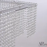 Подвесная люстра светодиодная APL LED Sicilia SH04.71.A.Ni.4000 (220V, хрусталь, на тросе)