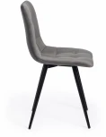 Стул CHILLY (mod. 7095-1) ткань/металл, 45x53х88 см, высота до сиденья 50 серый barkhat 26/черный Tetchair 17244
