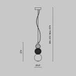 Подвесной светильник Maytoni Collar P069PL-L16G3K (LED, 220V, на проводе, шарики)