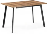 Стол деревянный Колон Лофт 120 25 мм дуб делано темный / матовый черный 489647 Notta