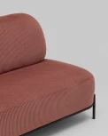 Диван Стоун велюр рельефный коралловый Stool Group арт.УТ000040008