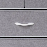 Комод Ноа 5 ящ., Каркас Белый, Светло-серый 2500000183454 Leset