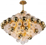 Потолочная люстра на штанге iLamp Rockfeller 100D-18 MBR (220V, шарики)
