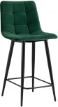 Стул полубарный Stool Group Джанго велюр зелёный высота сиденья 60 см УТ000035294