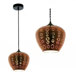 Подвесной светильник Fametto Galassie DLC-G448 E27 COPPER (220V, на проводе, круглые)