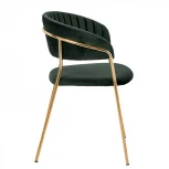 Стул Turin бирюзовый с золотыми ножками