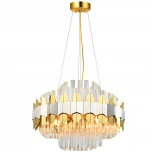 Подвесная люстра Natali Kovaltseva Skala 81435/8C BRASS SILVER