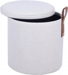 Пуф с ящиком Эркки рогожка XS белый Stool Group арт.УТ000039492