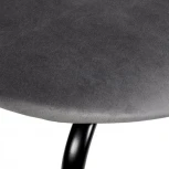 Стул Seven тёмно-серый велюр с чёрными ножками Bradex Home RF 0256