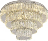 Потолочная люстра ярусная Escada Sublime 562/A LED 96Вт+4х40Вт Е14, 3000-6000К, ПДУ, изменение цветовой температуры, металл/хрусталь, хром/прозрачный (регулировка яркости, 220V)