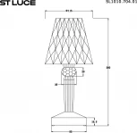 Настольная лампа с аккумулятором ST Luce Sparkle SL1010.704.01 Фиолетовый/Фиолетовый LED 1*3W (220V)