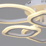 Потолочная люстра светодиодная на штанге с пультом регулировкой яркости и цветовой температуры Reluce 02303-0.3-3+3 WH