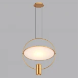 Подвесной светильник Odeon Light Orbit 7028/2L золото/белый матовый/ металл/акрил золото поворотный на 150 LED GU10 2*7W ORBITE (220V, на проводе)