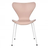 Стул Seven белый с хромированными ножками