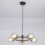 Подвесная люстра Citilux Планета CL105155 (220V, на тросе, шарики, молекулы)