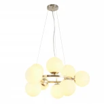 Подвесная люстра MyFar Aerton MR1946-9P (220V, на тросе, шарики, молекулы)