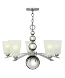 Подвесная люстра Hinkley Zelda HK/ZELDA5 PN (220V, на цепи, шарики, бусы)