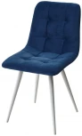 Стул CHILLI-Q синий #29, велюр / белый каркас M-City 461MC04060