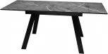 Стол DikLine DKL140 Керамика Черный мрамор/опоры черные (2 уп.) арт.00-00073001