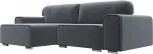 Диван угловой Лига-029 левый угол (Серый/Велюр) Лига Диванов арт.121928L