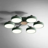 Потолочная люстра Move 6 Green Imperiumloft Move_01 (178254-26) (LED, 220V, пульт управления, круглые)
