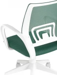 Кресло офисное TopChairs ST-BASIC-W зеленый крестовина пластик белый УТ000035495
