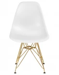 Стул обеденный DSR (ножки золотые, цвет белый (W-02))