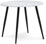 Деревянный стол Notta Абилин 90х76 мрамор белый / черный матовый 517037