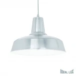 Подвесной светильник Ideal Lux MOBY SP1 ALLUMINIO (220V, на проводе, круглые)