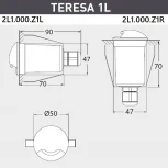 Встраиваемый светильник уличный Fumagalli Teresa 2L1.000.000.LXZ1L (220V, круглые, IP67)