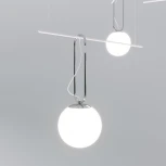 Подвесной светильник Riche 70143/3 белый Eurosvet (220V, на тросе, шарики)