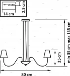 Подвесная люстра Lightstar Diafano 758082 (220V, на тросе)