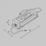 Блок питания Maytoni Power Supply Parity TRA130DR-200W 48В, 200Вт, белый (220V, IP65)